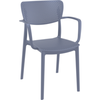 thumb-Tuinstoel - Stapelbaar - Donkergrijs - Loft - Siesta-1