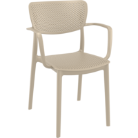 thumb-Tuinstoel - Stapelbaar - Taupe - Loft - Siesta-1