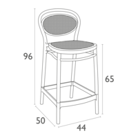 thumb-Counter Barkruk - 65 cm - Marcel - Olijf Groen - Siesta-10