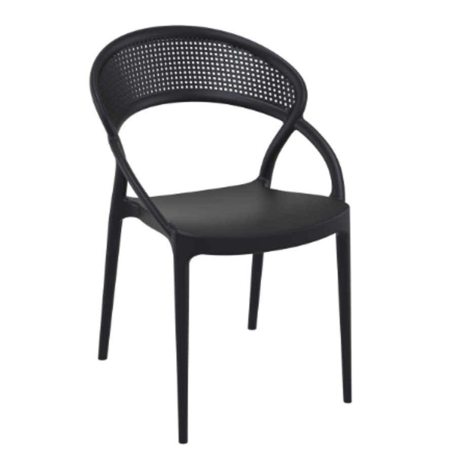 Tuinstoel Sunset Zwart Siesta Exclusive Tuinmeubelen Tuinstoelen Tuintafels Loungesets