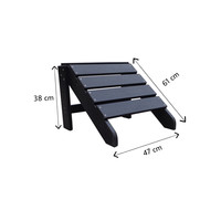 thumb-Adirondack Set - Grijs - Kunststof Polywood - Garden Interiors-10
