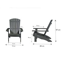 thumb-Adirondack Stoel - Zwart - Kunststof Polywood - Garden Interiors-3