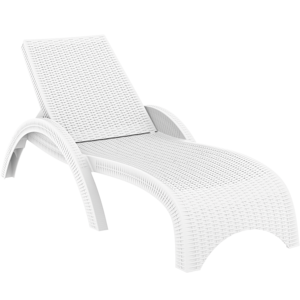 Siesta  Ligbed - Fiji - Wit - Stapelbaar - Verstelbare leuning - Siesta