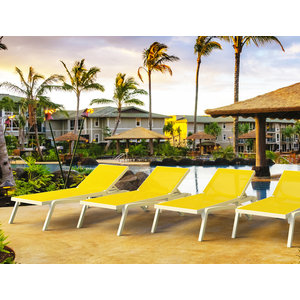 Siesta Ligbed - Pacific - Wit - Geel - Stapelbaar - Verstelbaar - Siesta Siesta Ligbed - Pacific - Wit - Geel - Stapelbaar - Verstelbaar - Siesta