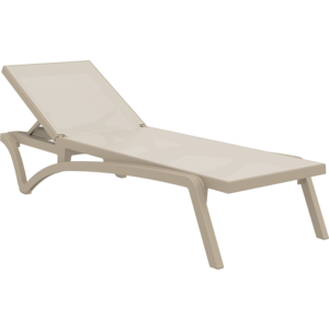 Siesta  Ligbed - Pacific - Taupe - Taupe - Stapelbaar - Verstelbaar - Siesta