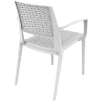 thumb-Tuinstoel - Capri - Wit - Wicker Look - Siesta-7