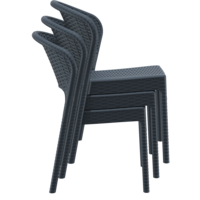 thumb-Tuinstoel - Daytona - Donkergrijs - Wicker Look - Siesta-9