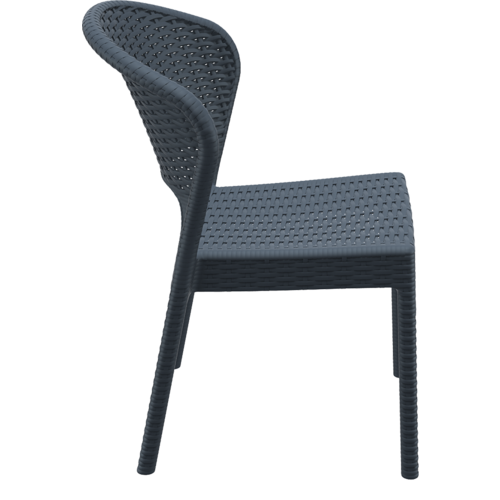Siesta  Tuinstoel - Daytona - Donkergrijs - Wicker Look - Siesta Siesta  Tuinstoel - Daytona - Donkergrijs - Wicker Look - Siesta
