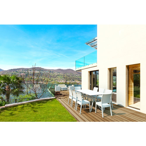 Siesta Tuinstoel - Florida - Wit - Wicker Look - Siesta Siesta Tuinstoel - Florida - Wit - Wicker Look - Siesta