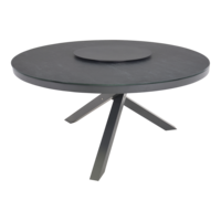 thumb-Ronde Tuintafel - Mojito Negro - Ø 150 cm - Keramiek - Lesli Living-2