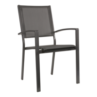 Tuinstoel Stapelbaar - Mojito Negro - Antraciet - Lesli Living