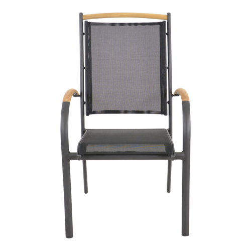 Lesli Living Tuinstoel Stapelbaar - Monza - Teak - Lesli Living Lesli Living Tuinstoel Stapelbaar - Monza - Teak - Lesli Living