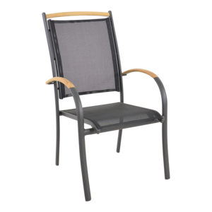 Lesli Living  Tuinstoel Stapelbaar - Monza - Teak - Lesli Living