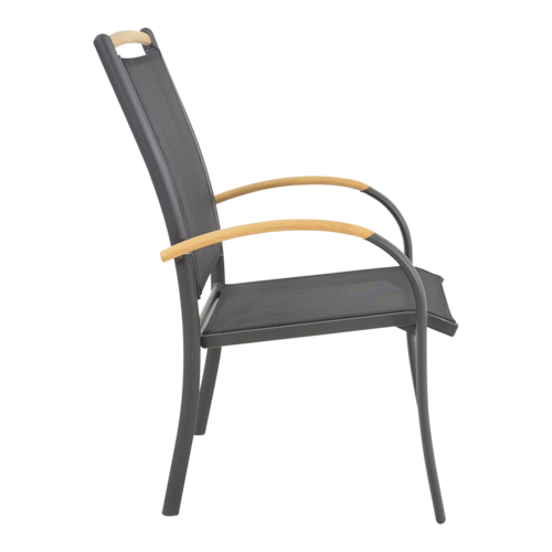 Lesli Living Tuinstoel Stapelbaar - Monza - Teak - Lesli Living Lesli Living Tuinstoel Stapelbaar - Monza - Teak - Lesli Living