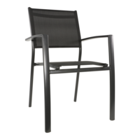 Tuinstoel Stapelbaar - Prego - Antraciet - Lesli Living
