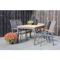 thumb-Tuintafel - Monza - Teak - 150x90 cm - Lesli Living-3