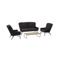 thumb-Stoel-Bank Loungeset - Wing - Antraciet - Rope - 4 Seasons Outdoor-1