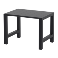 thumb-Bartafel - Vegas - Zwart - Uitschuifbaar 100/140 cm - Siesta-1