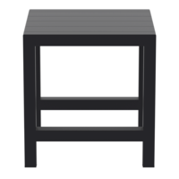 thumb-Bartafel - Vegas - Zwart - Uitschuifbaar 100/140 cm - Siesta-7