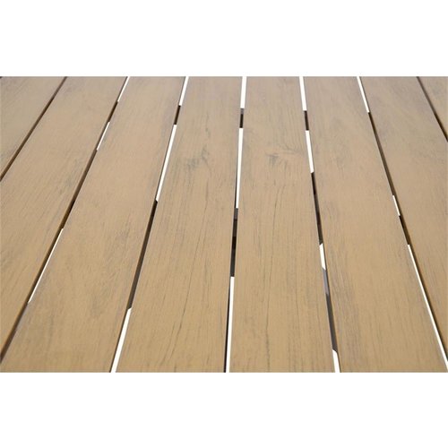 Lesli Living  Tuintafel - Arezzo - Aluminium/Polywood - 160x90 cm - Lesli Living