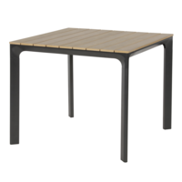 Tuintafel - Arezzo - Aluminium/Polywood - 90x90 cm - Lesli Living