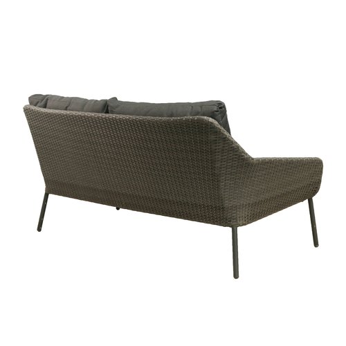 Garden Interiors Stoel-Bank - Loungeset - Zaragozza - Wicker - Zwart  -  The Outsider