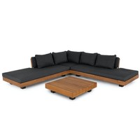 Hoek Loungeset - Michelle - Acacia - Antraciet - The Outsider