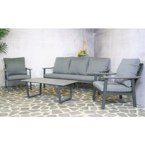 Garden Interiors Loungeset - Blue Rock - Aluminium - Antraciet