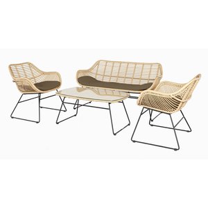 The Outsider Stoel-Bank Loungeset - Wates - Bamboo - Naturel - The Outsider