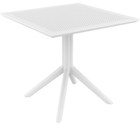 Tuintafel - Sky - 80x80 - Wit - Siesta