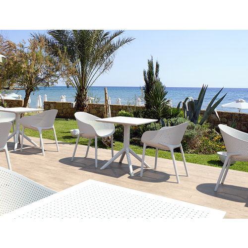 Siesta  Tuintafel - Sky - 70x70 - Wit - Siesta