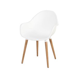 The Outsider Tuinstoel - Anna - Wit - Kunststof-Acacia - The Outsider