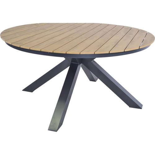 Lesli Living  Ronde Tuintafel - Arezzo - Polywood - Ø 120 cm - Lesli Living