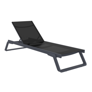Siesta Ligbed - Tropic - Donkergrijs - Kunststof - Stapelbaar - Siesta Siesta Ligbed - Tropic - Donkergrijs - Kunststof - Stapelbaar - Siesta