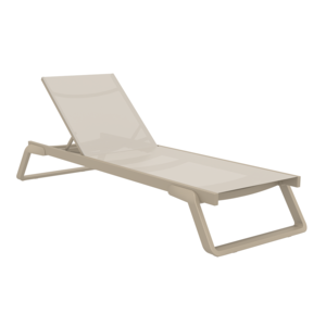 Siesta  Ligbed - Tropic - Taupe - Kunststof - Stapelbaar - Siesta