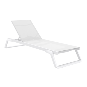 Siesta  Ligbed - Tropic - Wit - Kunststof - Stapelbaar - Siesta