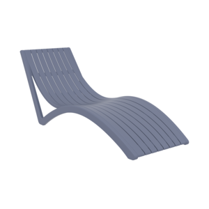 Siesta  Ligbed - Slim - Donkergrijs - Kunststof - Stapelbaar - Siesta