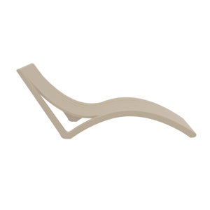 Siesta Ligbed - Slim - Taupe - Kunststof - Stapelbaar - Siesta Siesta Ligbed - Slim - Taupe - Kunststof - Stapelbaar - Siesta