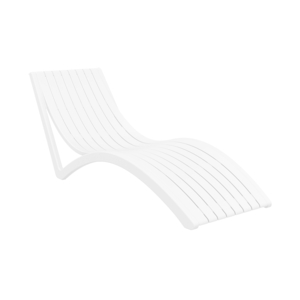Siesta Ligbed - Slim - Wit - Kunststof - Stapelbaar - Siesta Siesta Ligbed - Slim - Wit - Kunststof - Stapelbaar - Siesta