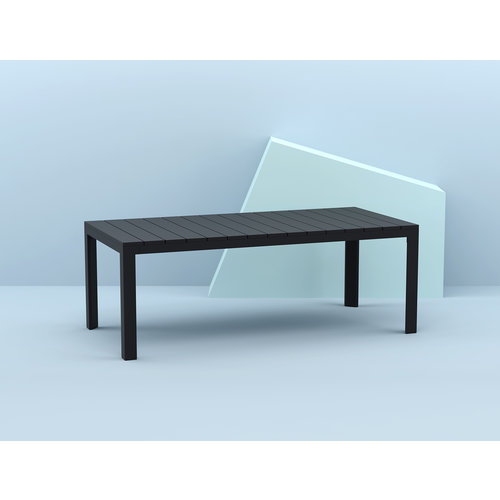 Siesta Exclusive Tuintafel - Atlantic Mediuim - Zwart - Uitschuifbaar 140/210 cm -  Aluminium/Kunststof - Siesta Exclusive