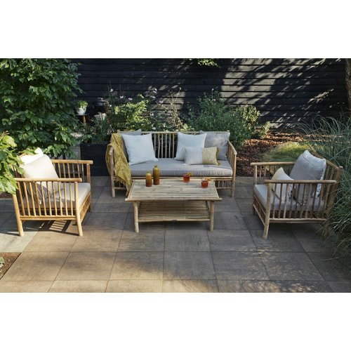 Exotan Stoel-Bank - Loungeset - Bamboo - Taupe - Exotan