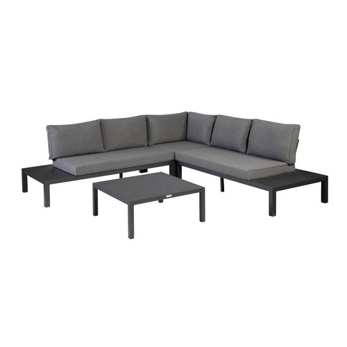 Exotan Hoek Loungeset - La Vida - Antraciet - Aluminium - Exotan Exotan Hoek Loungeset - La Vida - Antraciet - Aluminium - Exotan