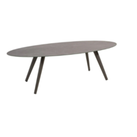 Ovale Tuintafel - 240 cm - Mojito - Antraciet - Keramiek - Lesli Living