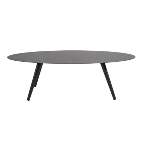 Lesli Living  Ovale Tuintafel - 240 cm - Mojito - Negro - Keramiek - Lesli Living