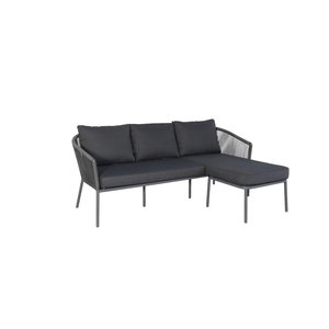 The Outsider Chaise Longue Loungeset - Limoges - Antraciet - Rope - The Outsider The Outsider Chaise Longue Loungeset - Limoges - Antraciet - Rope - The Outsider