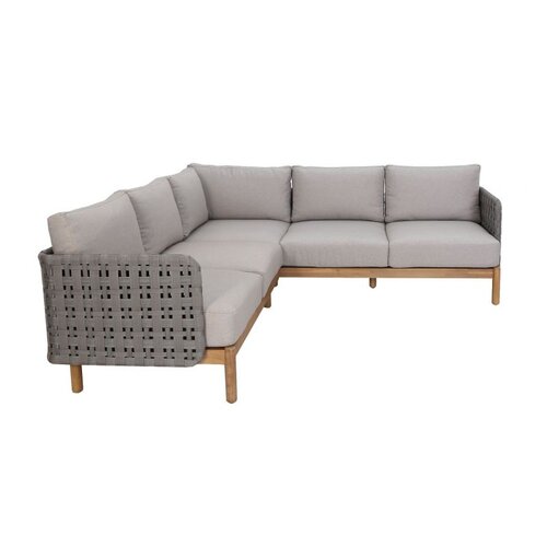 The Outsider Hoek Loungeset - Kolbe - Lichtgrijs - Acacia/Rope - The Outsider