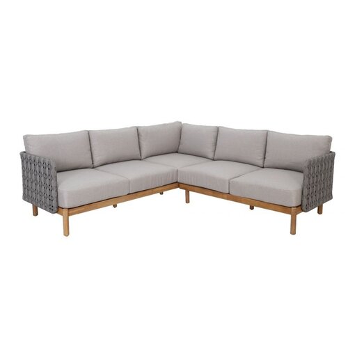 The Outsider Hoek Loungeset - Kolbe - Lichtgrijs - Acacia/Rope - The Outsider