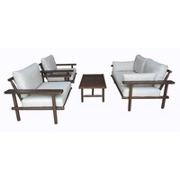 Stoel-Bank Loungeset - Laruna - Acacia - Wit - The Outsider