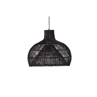 Hanglamp - Embla - 45 cm - Zwart - Rattan - Jörn