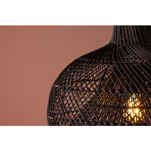 Jörn Hanglamp - Embla - 45 cm - Zwart - Rattan - Jörn